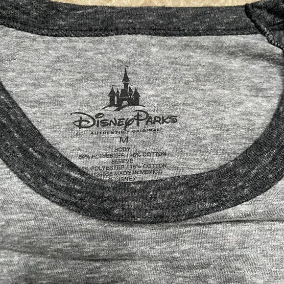 Disney Parks Adult M "Part Time Beast" 3/4 Sleeve Baseball T-Shirt Raglan Tee - Picture 4 of 8